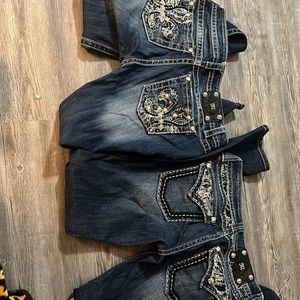 Size 30 skinny Miss Me jeans -set of 2